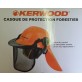  Casque de protection. Oreillette anti-bruit et visière incluses